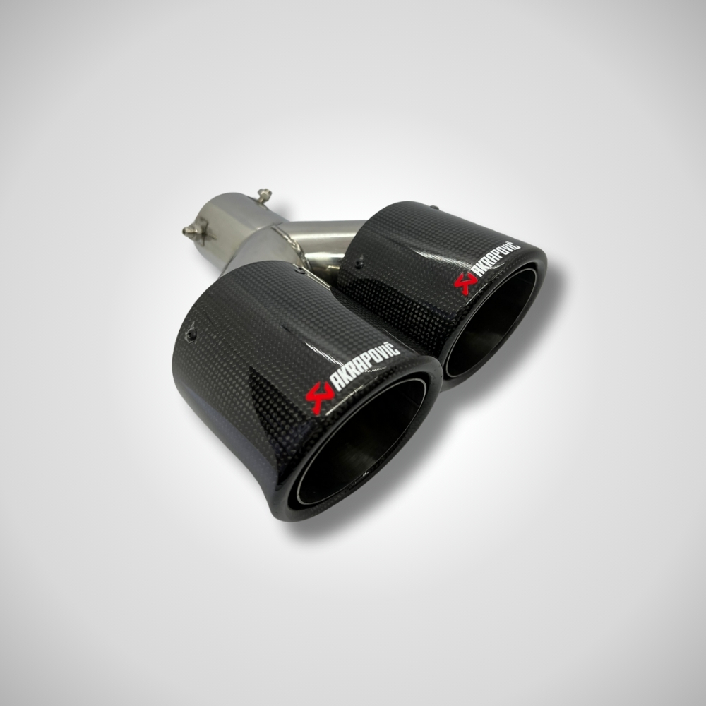Colita De Escape Doble Akrapovic Fibra De Carbono - Imagen 2
