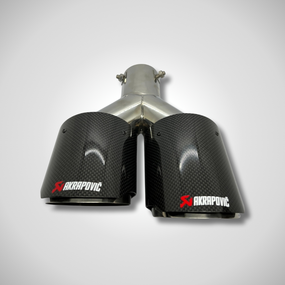 Colita De Escape Doble Akrapovic Fibra De Carbono